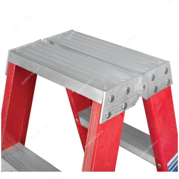 Topman Double Sided Ladder, FRPDS7, Fiber Glass, 7 Steps, 150 Kg Loading Capacity