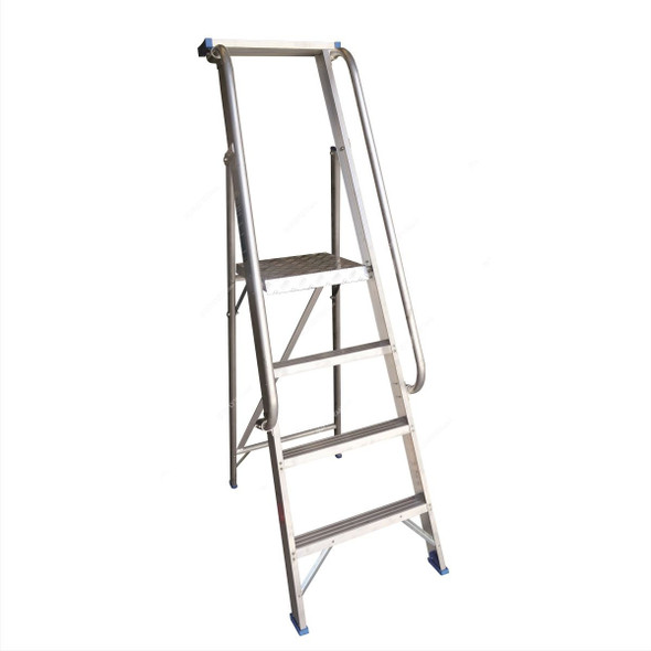 Topman Heavy Duty Platform Ladder, PFHDAL4, Aluminium, 3+1 Steps, 150 Kg Loading Capacity