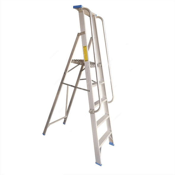 Topman Heavy Duty Platform Ladder, PFHDAL5, Aluminium, 4+1 Steps, 150 Kg Loading Capacity