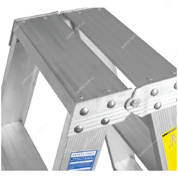 Topman Heavy Duty Two Way Ladder, HDTWAL12, Aluminium, 12 Steps, 150 Kg Loading Capacity
