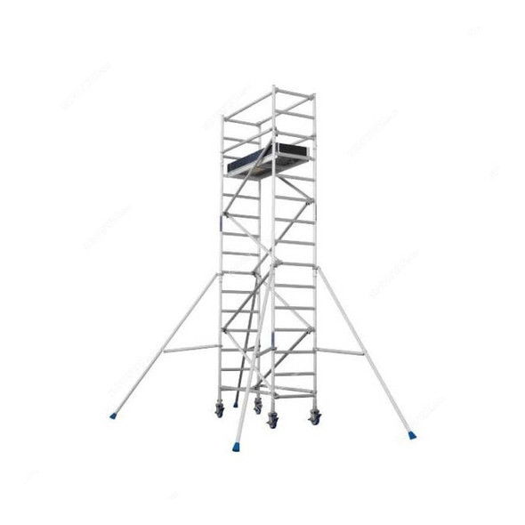 Topman Mobile Narrow Scaffolding, AMNS3, Aluminium, 3 Mtrs, 225 Kg Loading Capacity