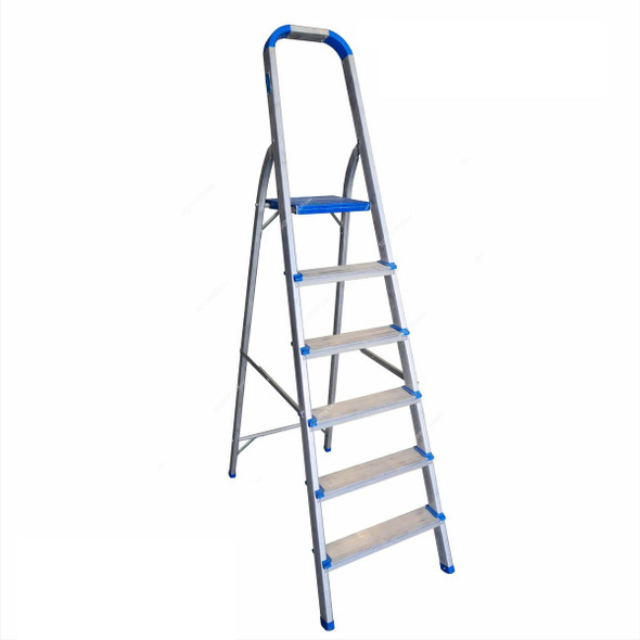 Topman Platform Ladder, PFAL6, Aluminium, 5+1 Steps, 100 Kg Loading Capacity