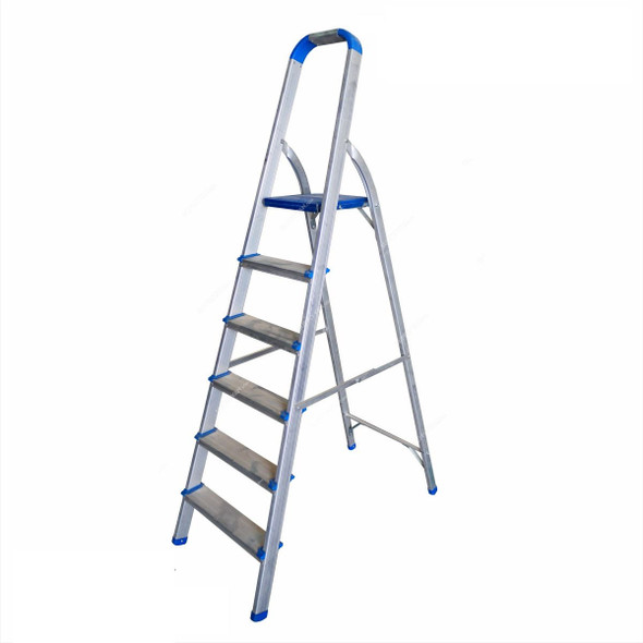 Topman Platform Ladder, PFAL6, Aluminium, 5+1 Steps, 100 Kg Loading Capacity