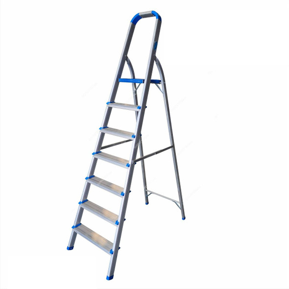 Topman Platform Ladder, PFAL7, Aluminium, 6+1 Steps, 100 Kg Loading Capacity