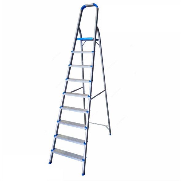 Topman Platform Ladder, PFAL9, Aluminium, 8+1 Steps, 100 Kg Loading Capacity