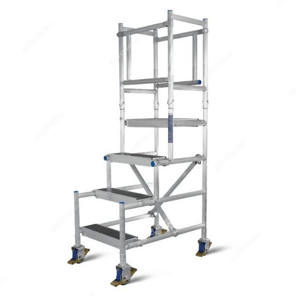 Topman Podium Scaffolding, AMPS2, Aluminium, 2 Mtrs, 2 Steps, 200 Kg Loading Capacity