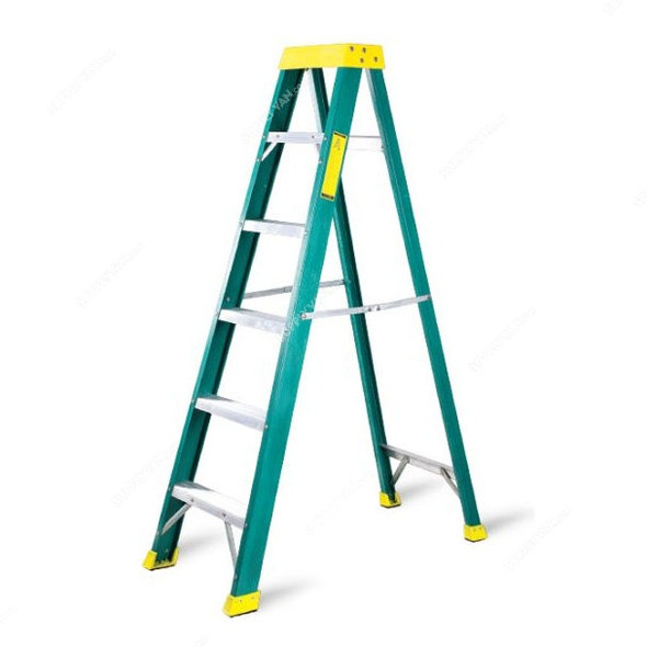 Topman Single Sided Ladder, FRPSS5, Fiber Glass, 5 Steps, 130 Kg Loading Capacity