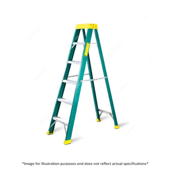 Topman Single Sided Ladder, FRPSS7, Fiber Glass, 7 Steps, 130 Kg Loading Capacity