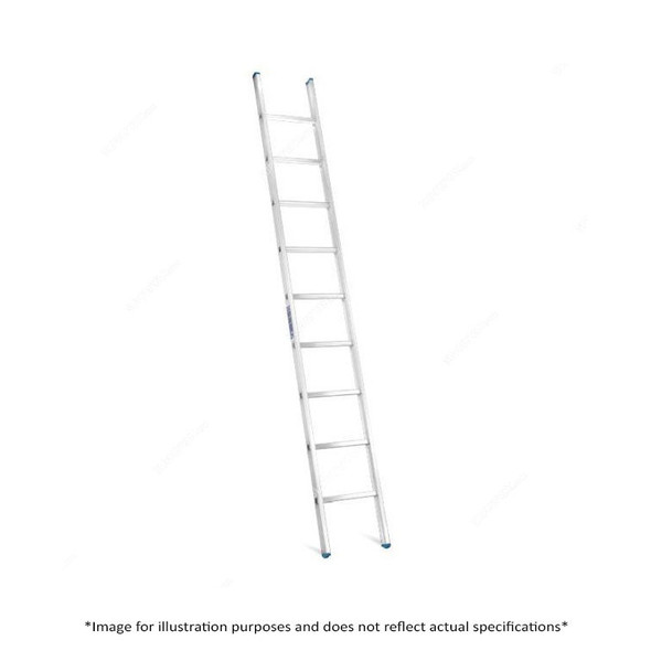 Topman Straight Ladder, STAL18, Aluminium, 18 Steps, 150 Kg Loading Capacity