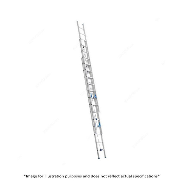 Topman Triple Section Straight Ladder, TSSTAL6, Aluminium, 6+6+6 Steps, 150 Kg Loading Capacity