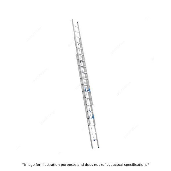 Topman Triple Section Straight Ladder, TSSTAL17, Aluminium, 17+17+17 Steps, 150 Kg Loading Capacity