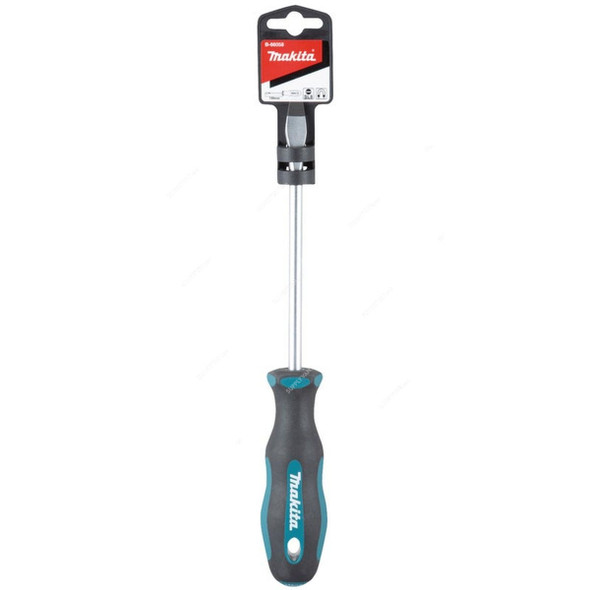 Makita Slotted Screwdriver, B-66058, SL8 Tip Size x 150MM Length