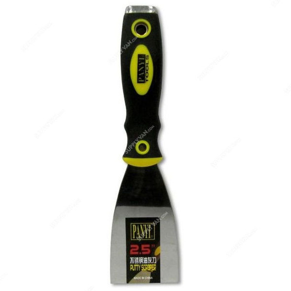 Panyi Putty Scraper, SHGT-2-PSCR-25-63, Black and Yellow