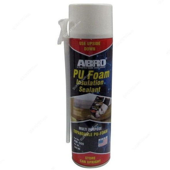 Abro Expandable PU Foam, SHGT-PU-500, Polyurethane, 500ML