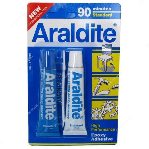 Araldite Epoxy Adhesive, SH-ARDTB-172, 17 ML, 2 Pcs/Pack