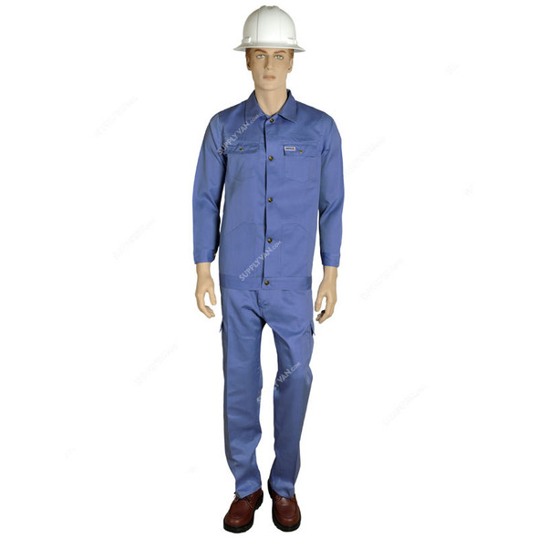 Ameriza Pants and Shirt, A1050603, Twill Cotton, XL, Petrol Blue