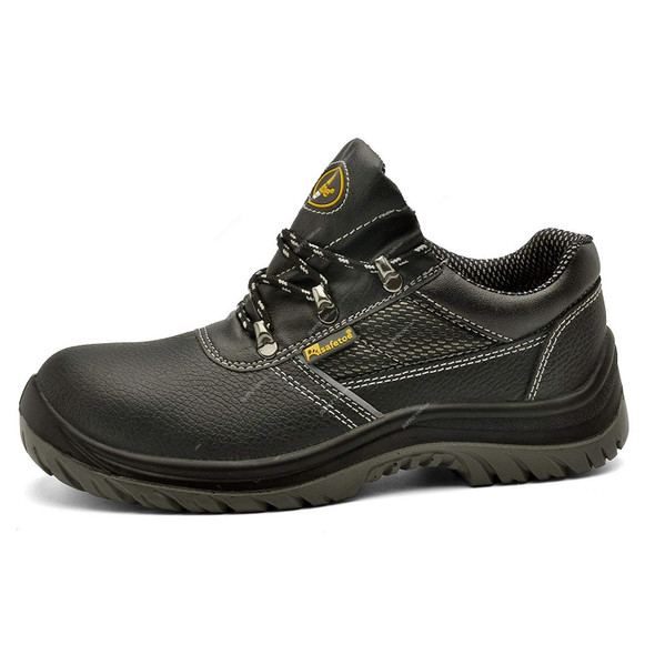 Safetoe Low Ankle Shoes, L-7222, Best Run, S3 SRC, Leather, Size43, Black