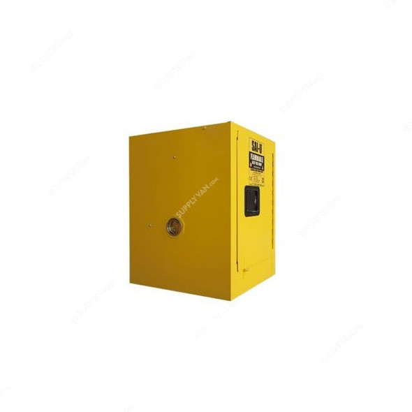 SAI-U Safety Cabinet, SC0004Y, Single Door, 4 Gallon, Yellow