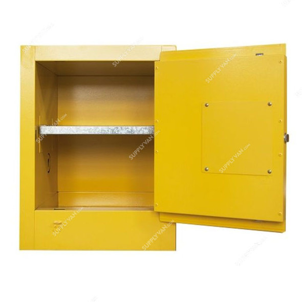 SAI-U Safety Cabinet, SC0004Y, Single Door, 4 Gallon, Yellow