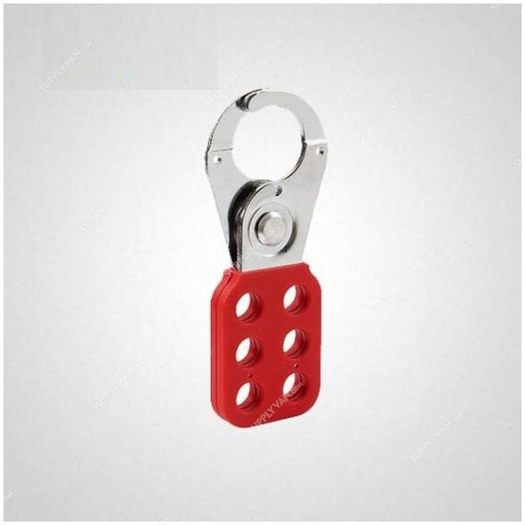 LockD Lockout Hasp, SH01, Nylon and Steel, 25MM, Red