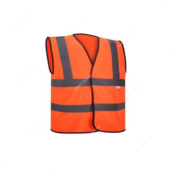 Empiral Safety Vest, E108073101, 3M Radiant, 100% Polyester, L, Fluorescent Orange