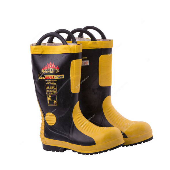 Bulldozer Safety Shoes, BD9788, Size41, Black and Yellow