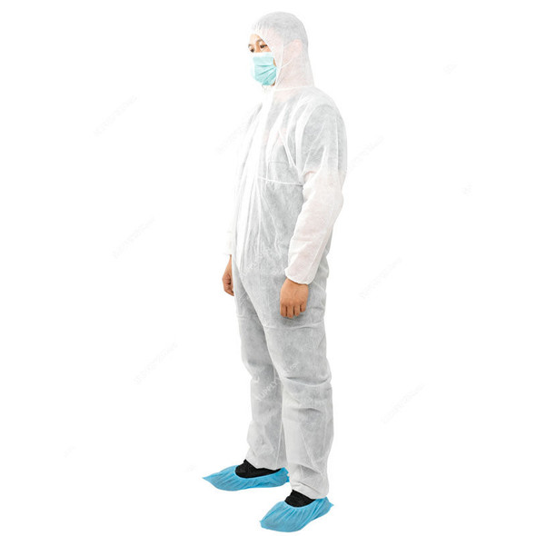 Empiral Disposable Coverall, E107052802, Non Woven Polypropylene, M, White Empiral Disposable Coverall, E107052802, Non Woven Polypropylene, M, White