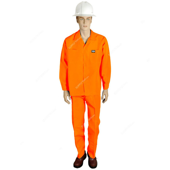 Gladiolus Pants and Shirt, G104060607, Vital-PS, Polycotton, 4XL, Orange