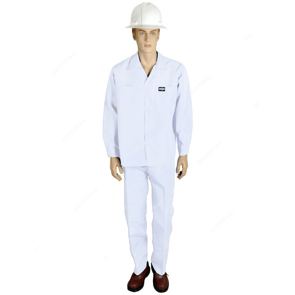 Gladiolus Pants and Shirt, G104060807, Vital-PS, Polycotton, 4XL, White