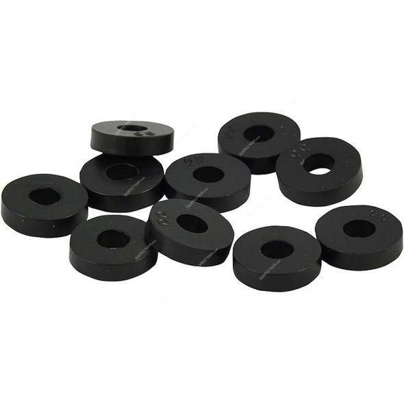 Rubber Flat Washer, 1/2 Inch Inner Dia, 50 Pcs/Pack