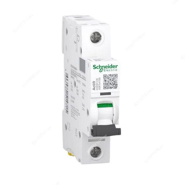 Schneider Electric Miniature Circuit Breaker, A9F54106, 1 Pole, Curve C, 6A