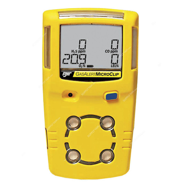 Honeywell Multi Gas Alert, H137640125, MicroClip XL, Yellow