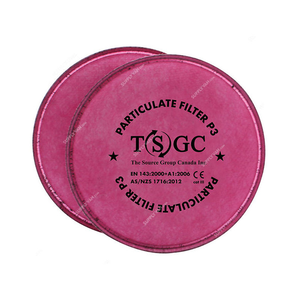TSGC Particulate Filter, P3, Respire 6, Pink