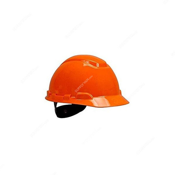 3M Safety Helmet With Ratchet Suspension, 3MH-706R, Polyethylene, Orange