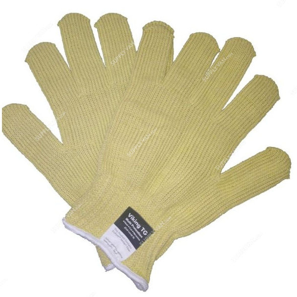 Kevlar Safety Gloves, D149572822, Viking TG, Free Size, Yellow