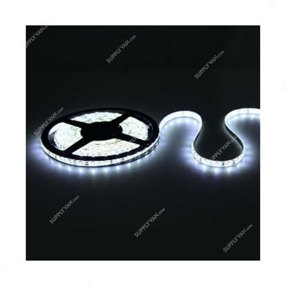 Bright LED Strip Light, 5 Mtrs, 30W, 12VDC, Natural White