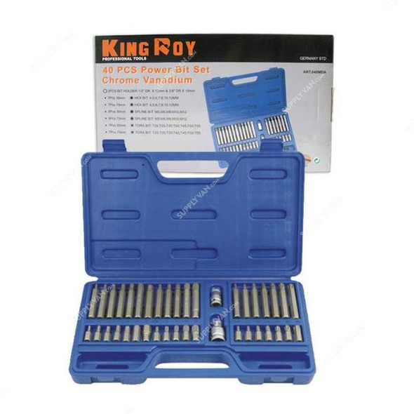 King Roy Bits Set, 7964, 040MDA, 40PCS