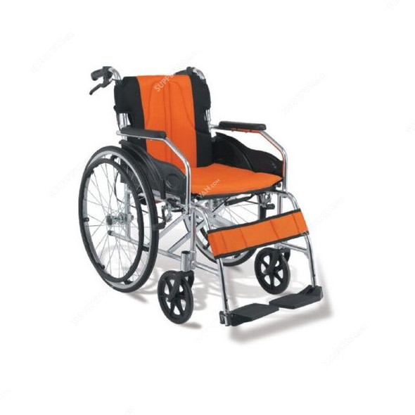 3W Wheel Chair, 3W-869-LAJ-46, Aluminium, Orange and Black