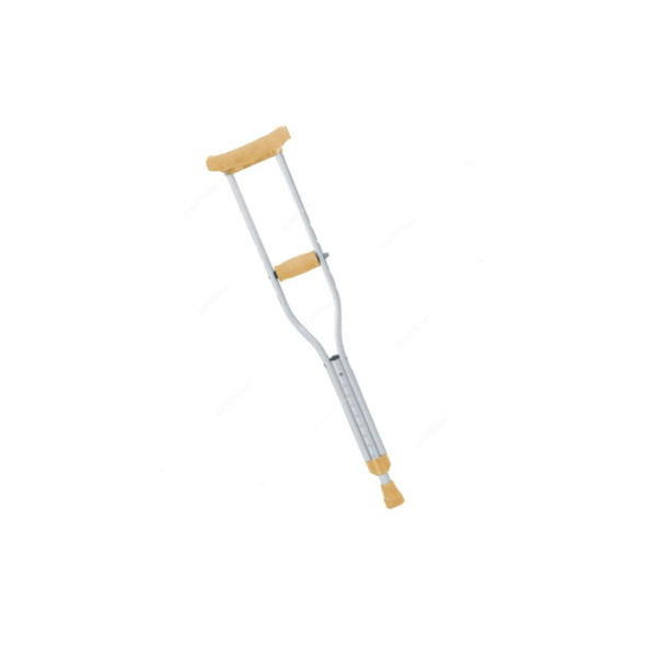 3W Under Arm Crutch, 3W-925L, S, 95-116CM, Silver/Yellow