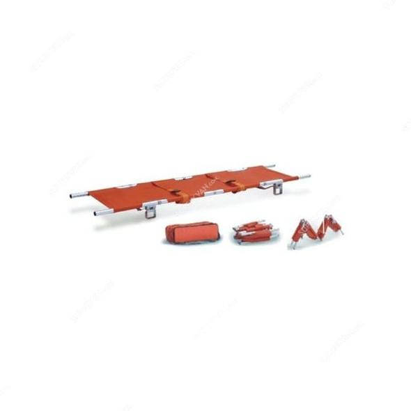 3W Foldaway Stretcher, 3W-FS-288, Red