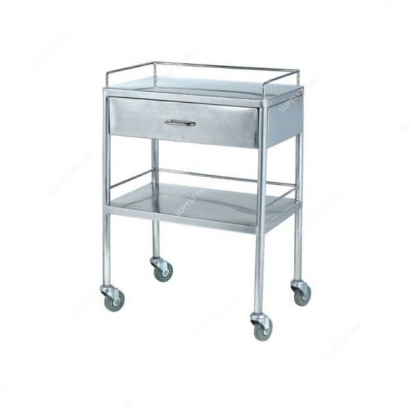 3W Dressing Trolley, 3W-D11, Silver