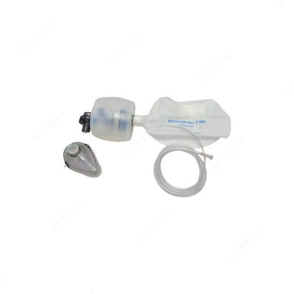 3W Resuscitator Bag, 3W-324, Silicone, Clear