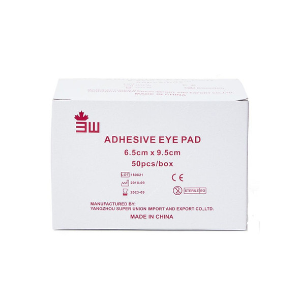 3W Adhesive Eye Pad, NO-46, 9.5CM Width x 6.5CM Length, Clear, 50 Pcs/Box