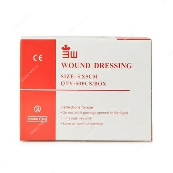 3W Wound Dressing, NO-31, Steril, 5CM Width x 5CM Length, 50 Pcs/Box