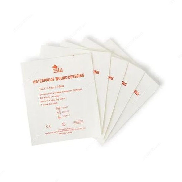 3W Wound Dressing, NO-71, Waterproof, 10CM Width x 7.5CM Length, 50 Pcs/Box