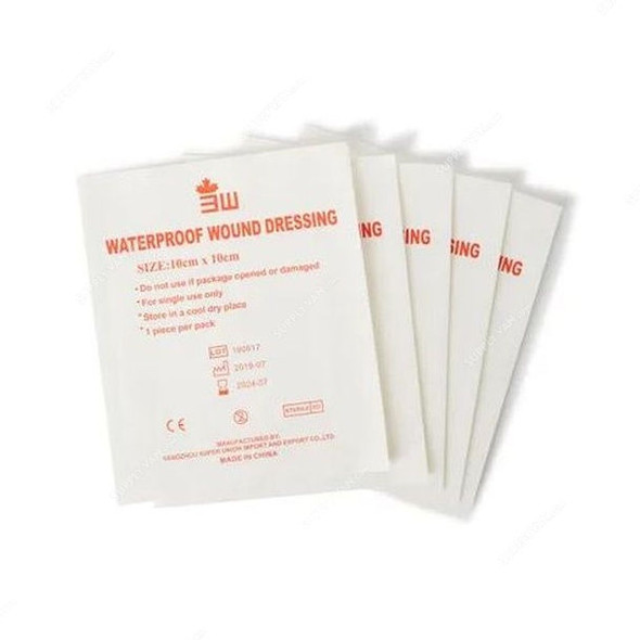 3W Wound Dressing, NO-51, Waterproof, 10CM Width x 10CM Length, 50 Pcs/Box