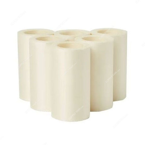 3W Silk Tape Roll, NO-9, 7.5CM Width x 5 Mtrs Length, White, 6 Pcs/Box