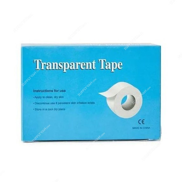 3W Transparent Tape, NO-14, 1.25CM Width x 5 Mtrs Length, Clear, 24 Rolls/Box