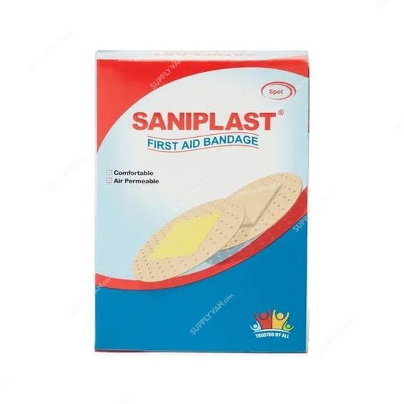Saniplast First Aid Bandage, 44429118, 2CM Width x 5.6CM Length, Brown, 20 Pcs/Box
