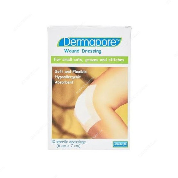 Dermapore Wound Dressing, 44437979, 6CM Width x 7CM Length, 10 Pcs/Pack